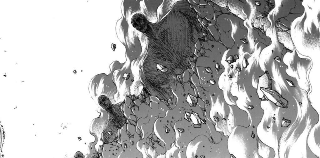 壁の中からでた巨人